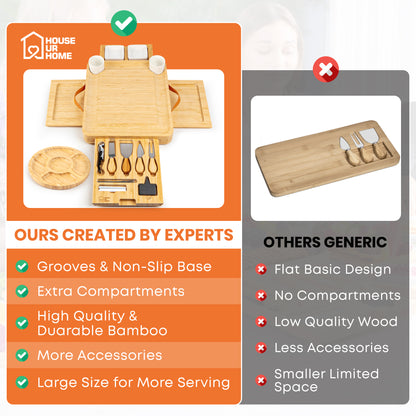 Premium Bamboo Charcuterie Board That Makes Hosting Effortless