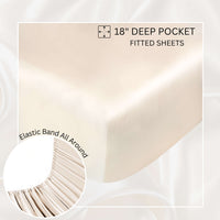 Luxury Bamboo Sheets Set – Soft, Breathable, Cooling & Hypoallergenic for Better Sleep