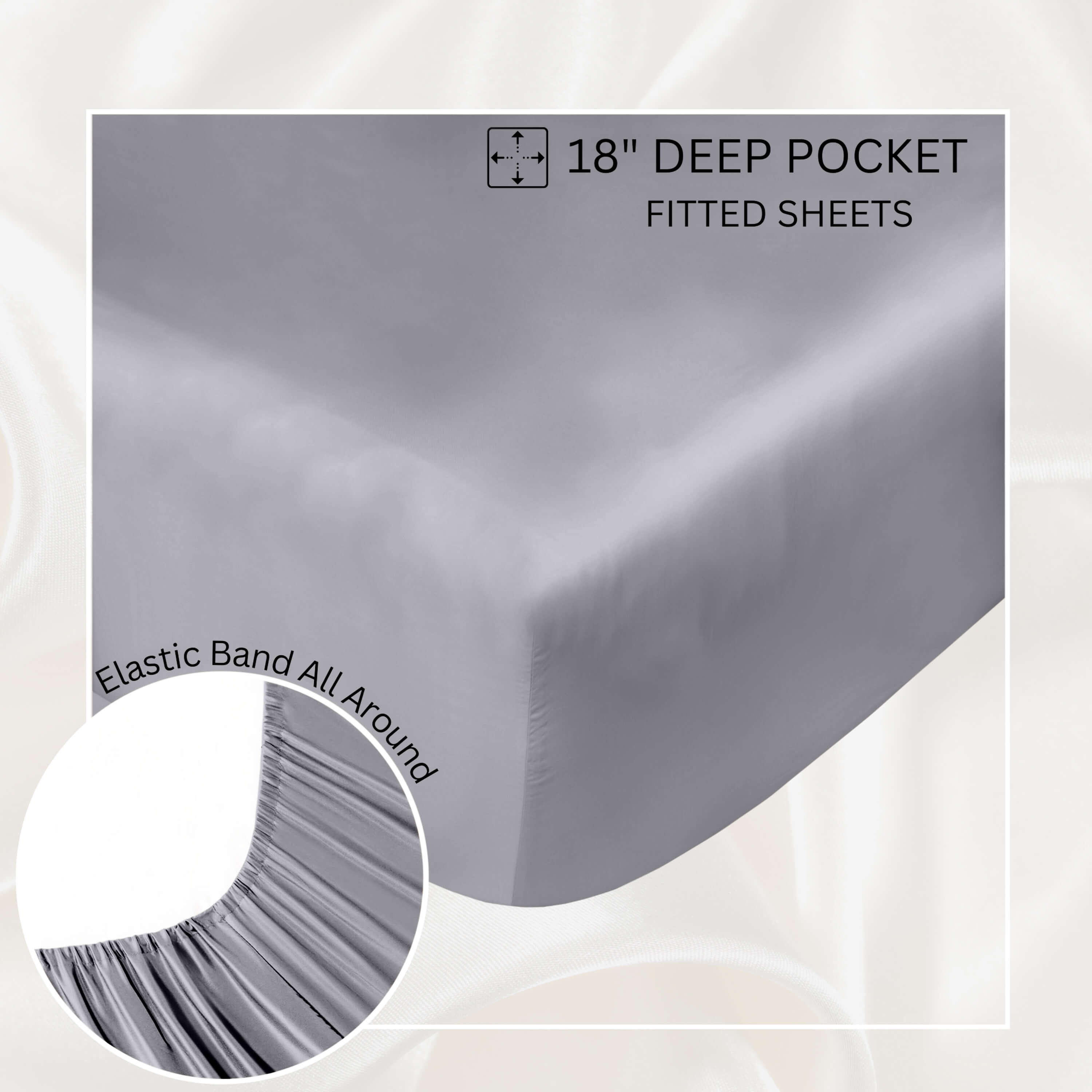 Luxury Bamboo Sheets Set – Soft, Breathable, Cooling & Hypoallergenic for Better Sleep