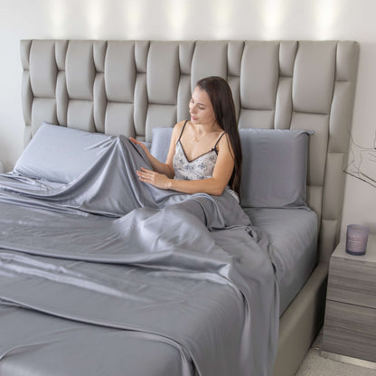 Luxury Bamboo Sheets Set – Soft, Breathable, Cooling & Hypoallergenic for Better Sleep