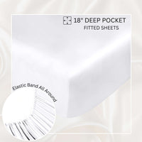 Luxury Bamboo Sheets Set – Soft, Breathable, Cooling & Hypoallergenic for Better Sleep